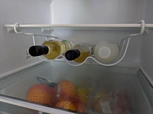 Fridge shelf bottles wine - fridge,